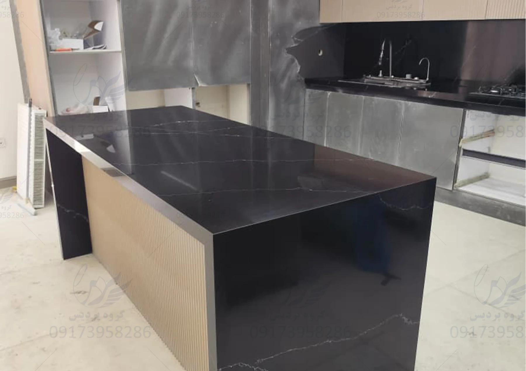 Kindstone 791 Eternal Black Calacatta