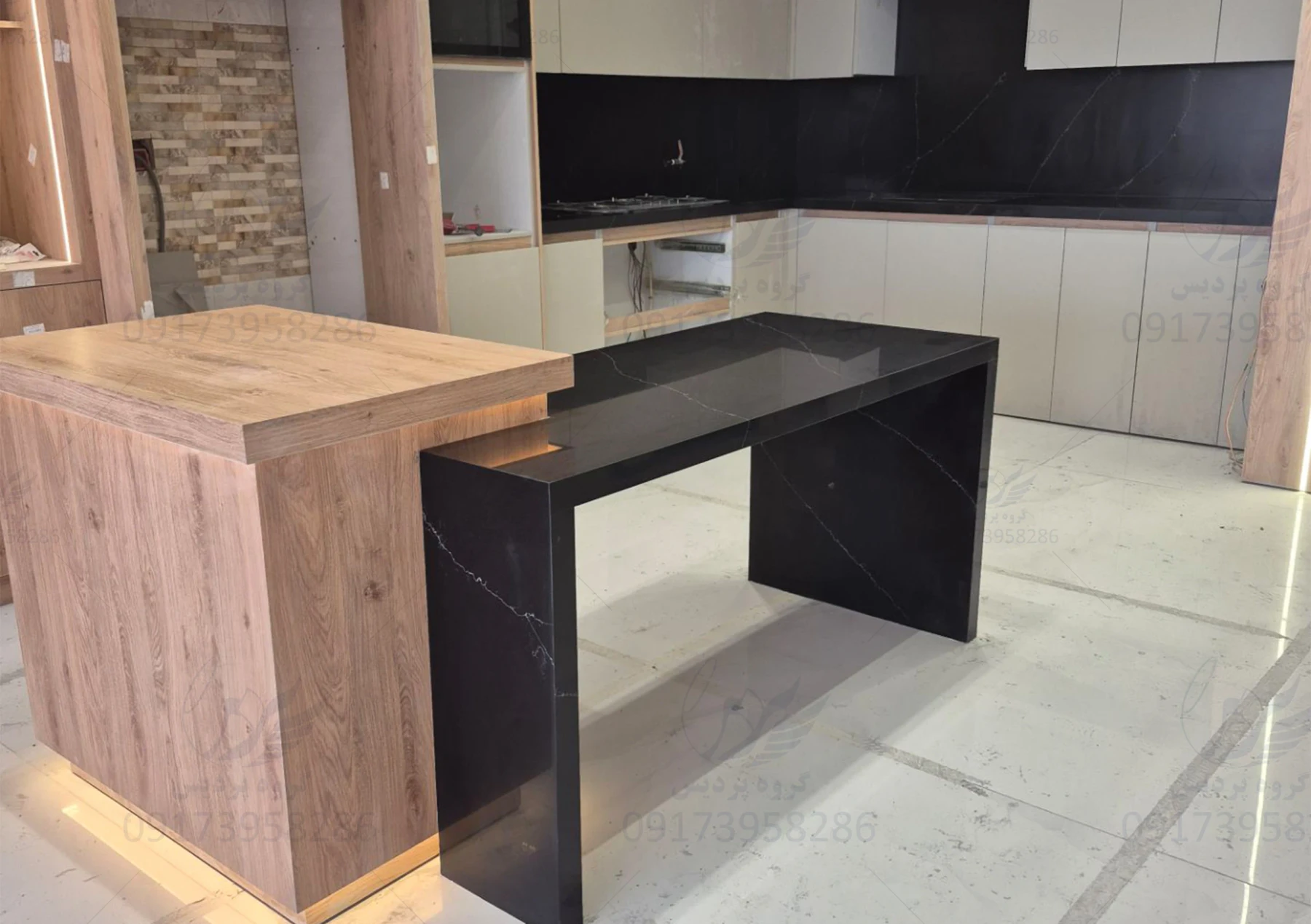Kindstone 791 Eternal Black Calacatta